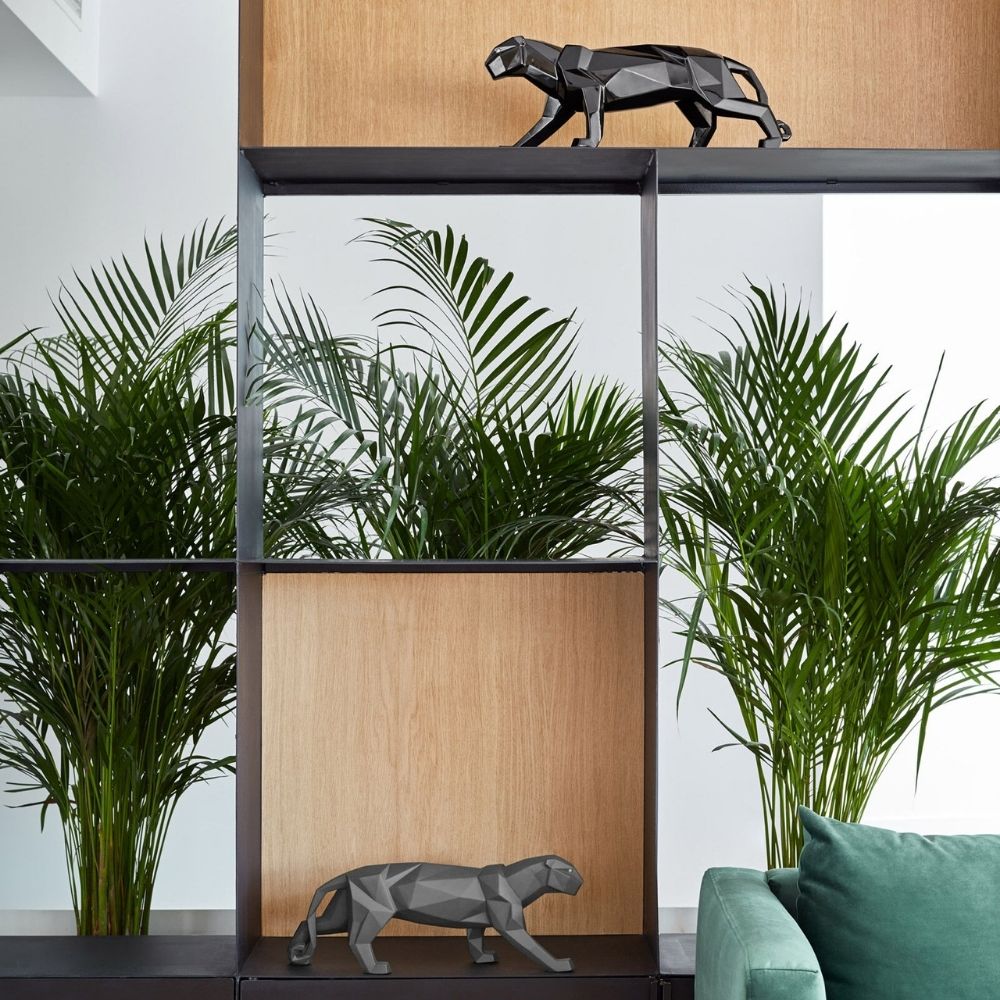 Porcelain sculpture, Black Panther, Origami by Dept. Decoracion - LLADRO