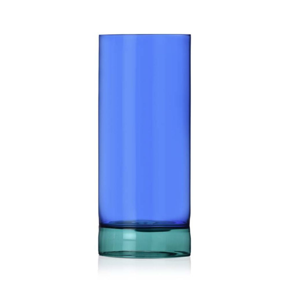 Tall glass, Petrol - Light blue, Bamboo Groove by Anna Perugini - ICHENDORF