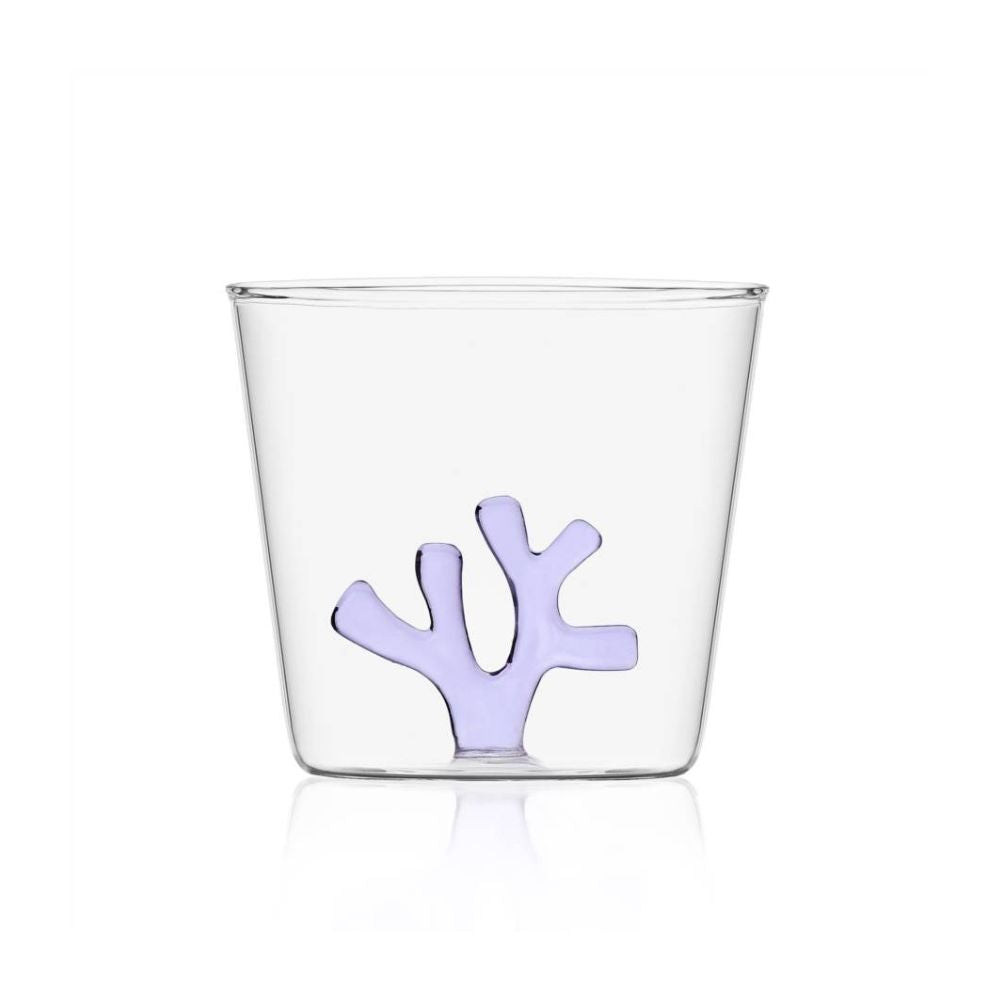Water glass, Lilac Coral Reef by Alessandra Baldereschi - ICHENDORF