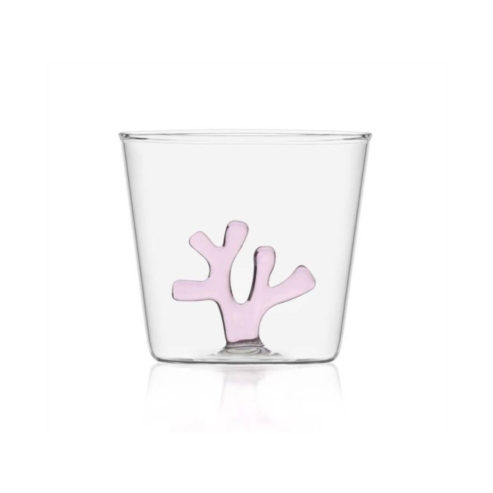 Water glass, Pink Coral Reef by Alessandra Baldereschi - ICHENDORF
