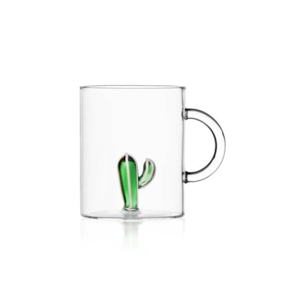 Glass mug, Cactus Green, Desert Plants by Alessandra Baldereschi - ICHENDORF