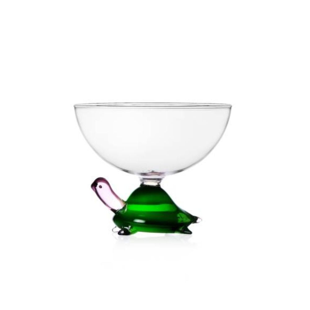 Glass bowl, Green Turtle, Animal Farm by Alessandra Baldereschi - ICHENDORF