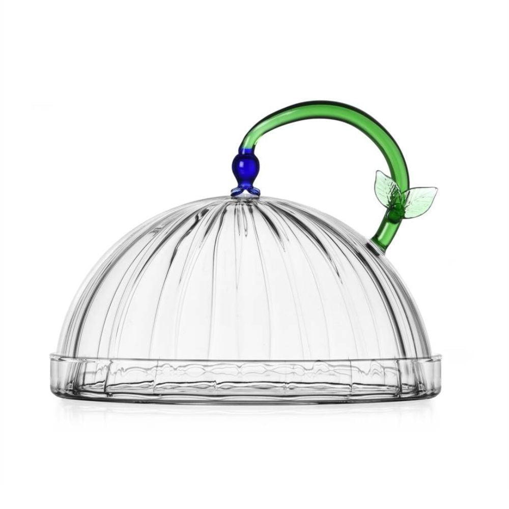 Glass Cloche with Blue Flower, Botanica by Alessandra Baldereschi - ICHENDORF