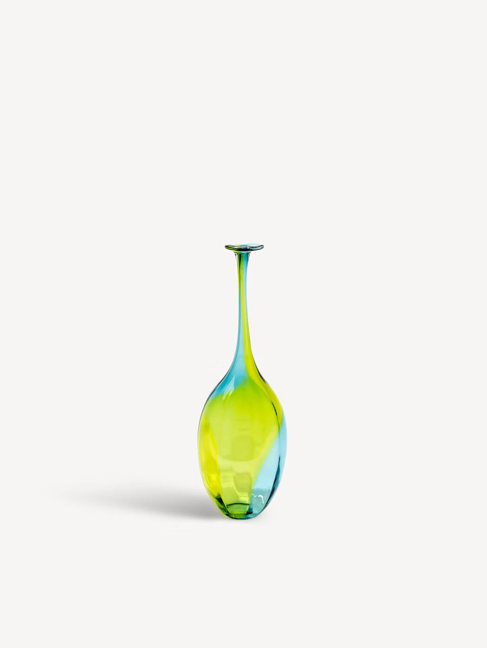 Decorative green bottle, 14.2 inches, Fidji by Kjell Engman - KOSTA BODA