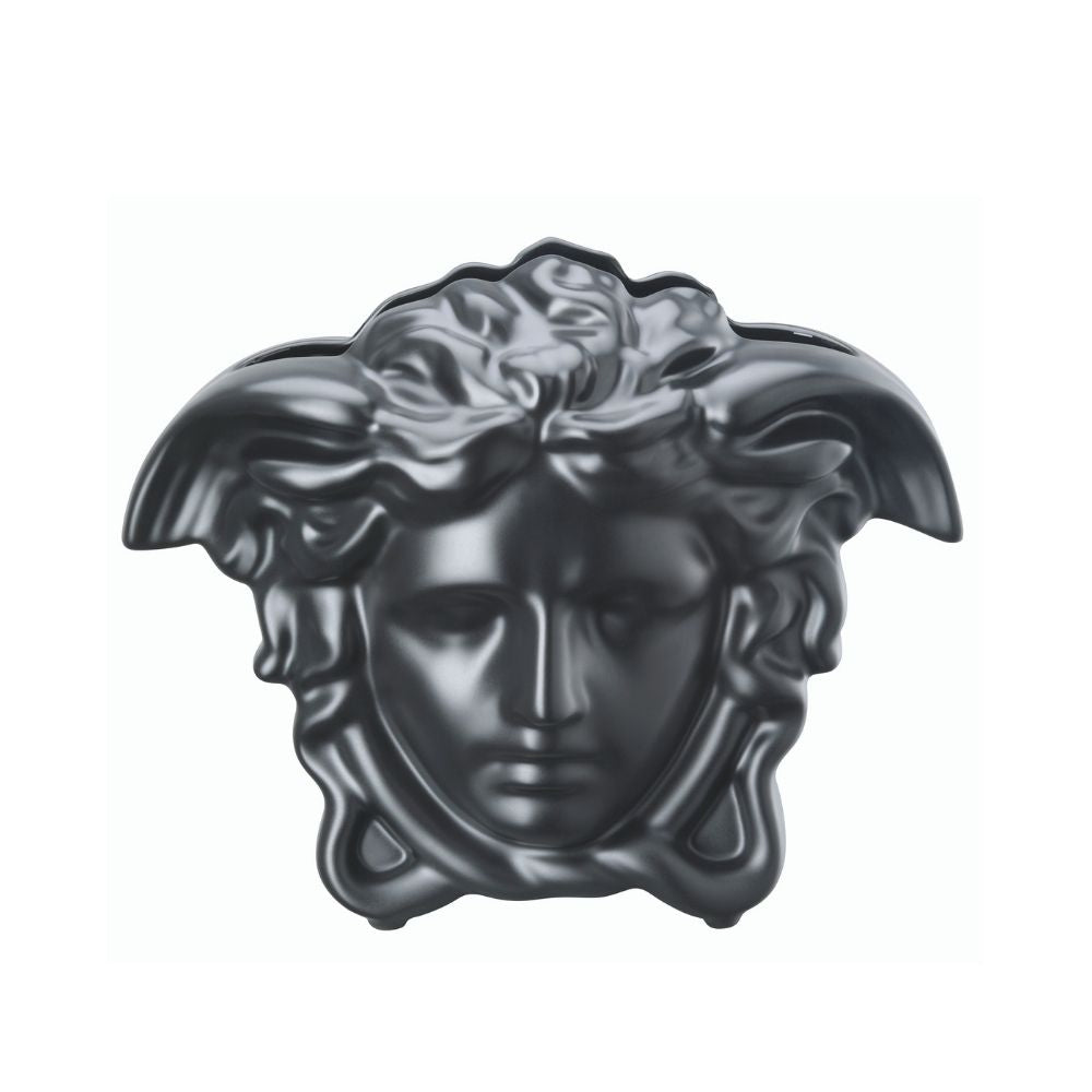 Porcelain vase, 8.3 inches, Medusa Grande Black - VERSACE