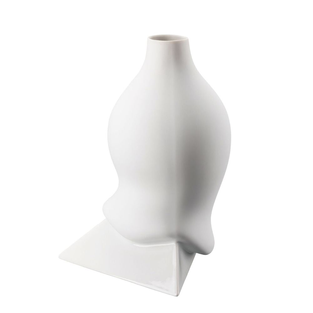 Porcelain vase, 11 inches, Sirop White Matt by Cedric Ragot - ROSENTHAL