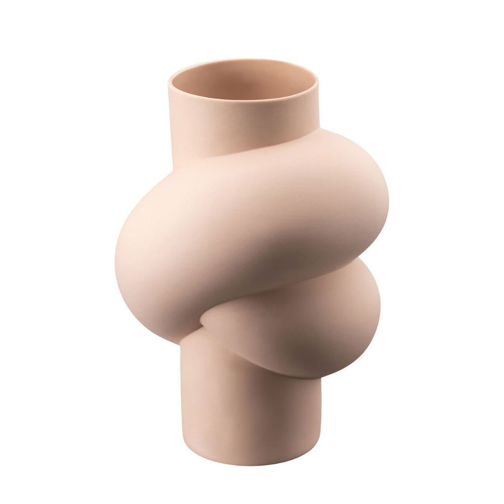 Cream-ivory porcelain vase, 9.8 inches, Node Cameo - ROSENTHAL