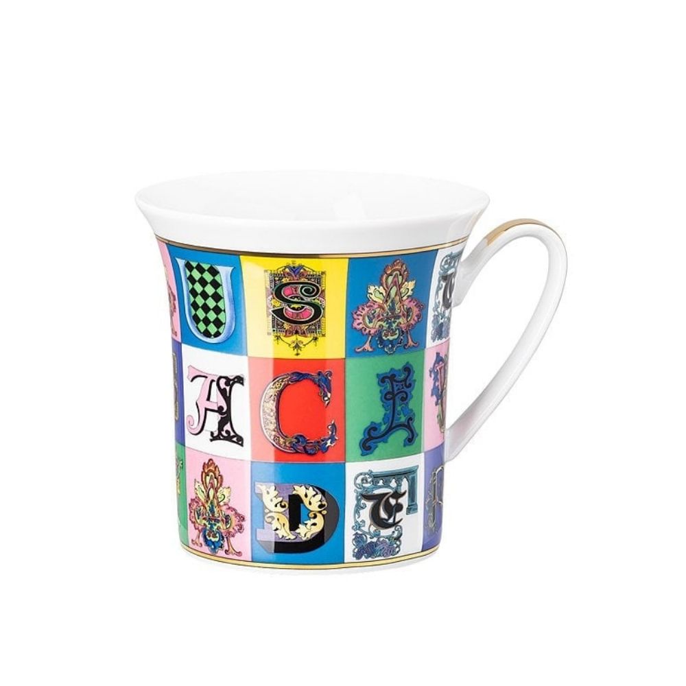 Porcelain mug, Holiday Alphabet - VERSACE