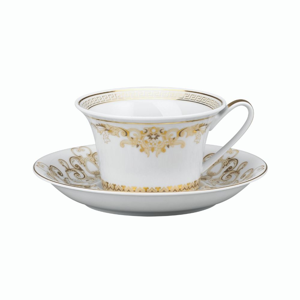 Tea cup and saucer, Medusa Gala - VERSACE