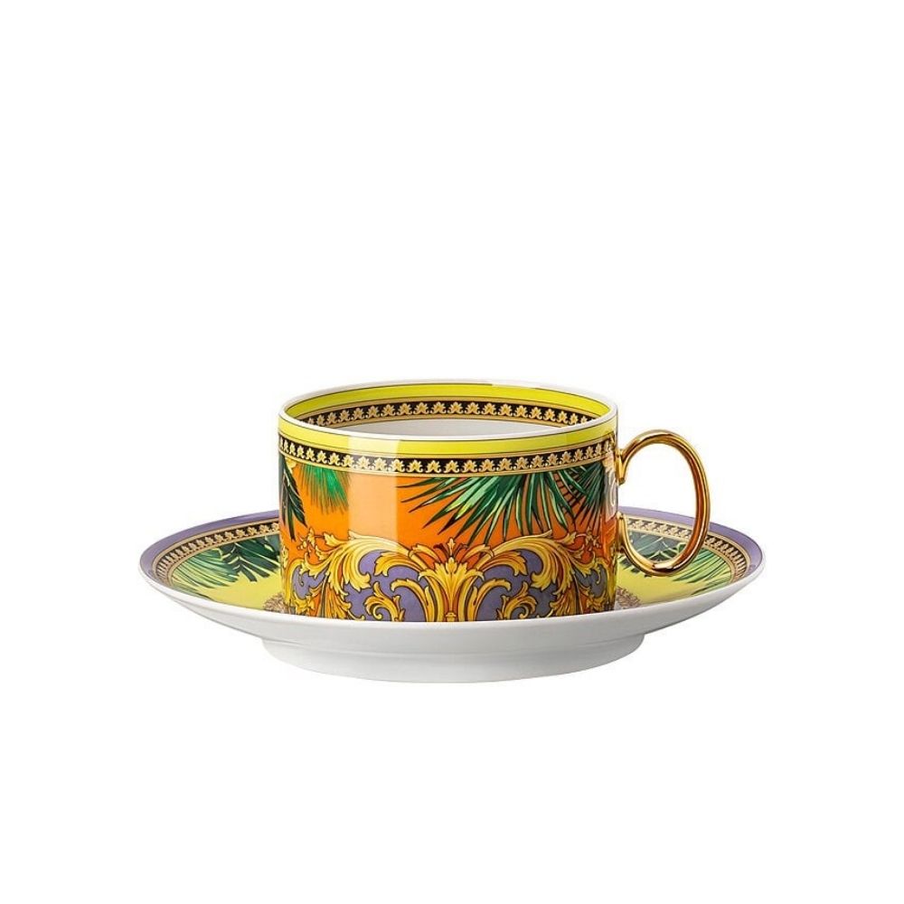 Tea cup and saucer, Jungle Animalier - VERSACE