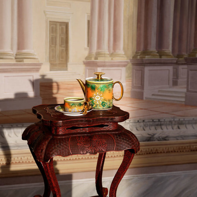 Tea cup and saucer, Jungle Animalier - VERSACE
