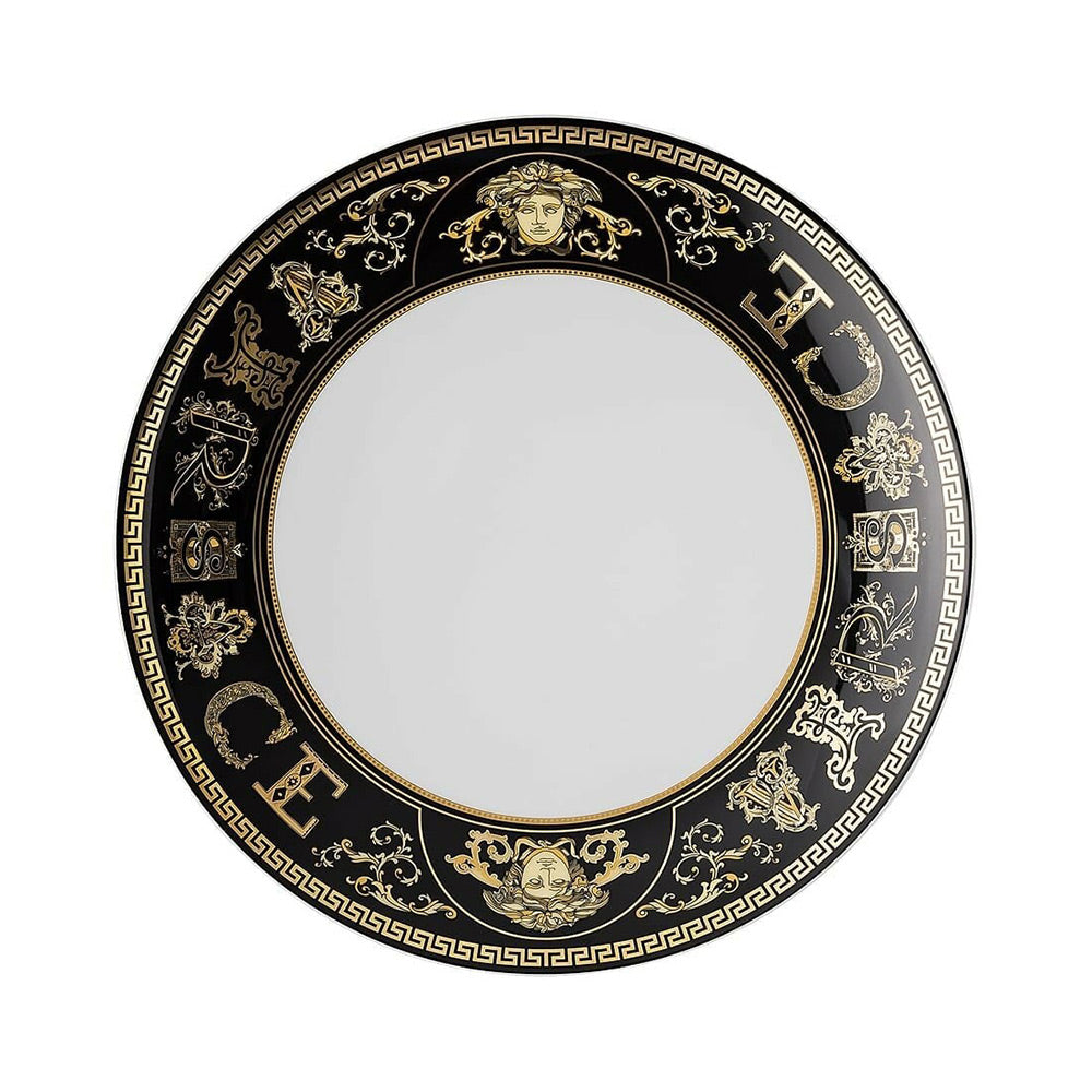 Dessert plate, Virtus Gala Black - VERSACE