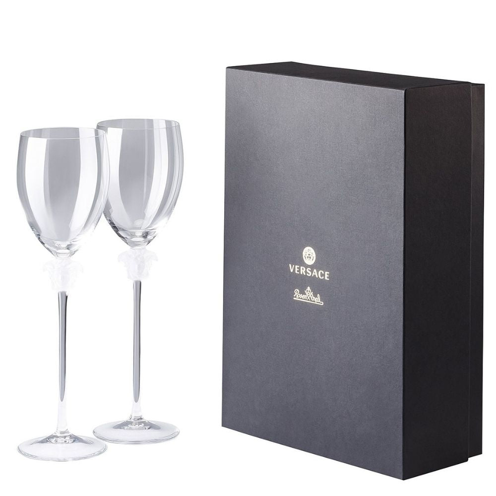 Set of 2 water glasses, Medusa Lumiere - VERSACE