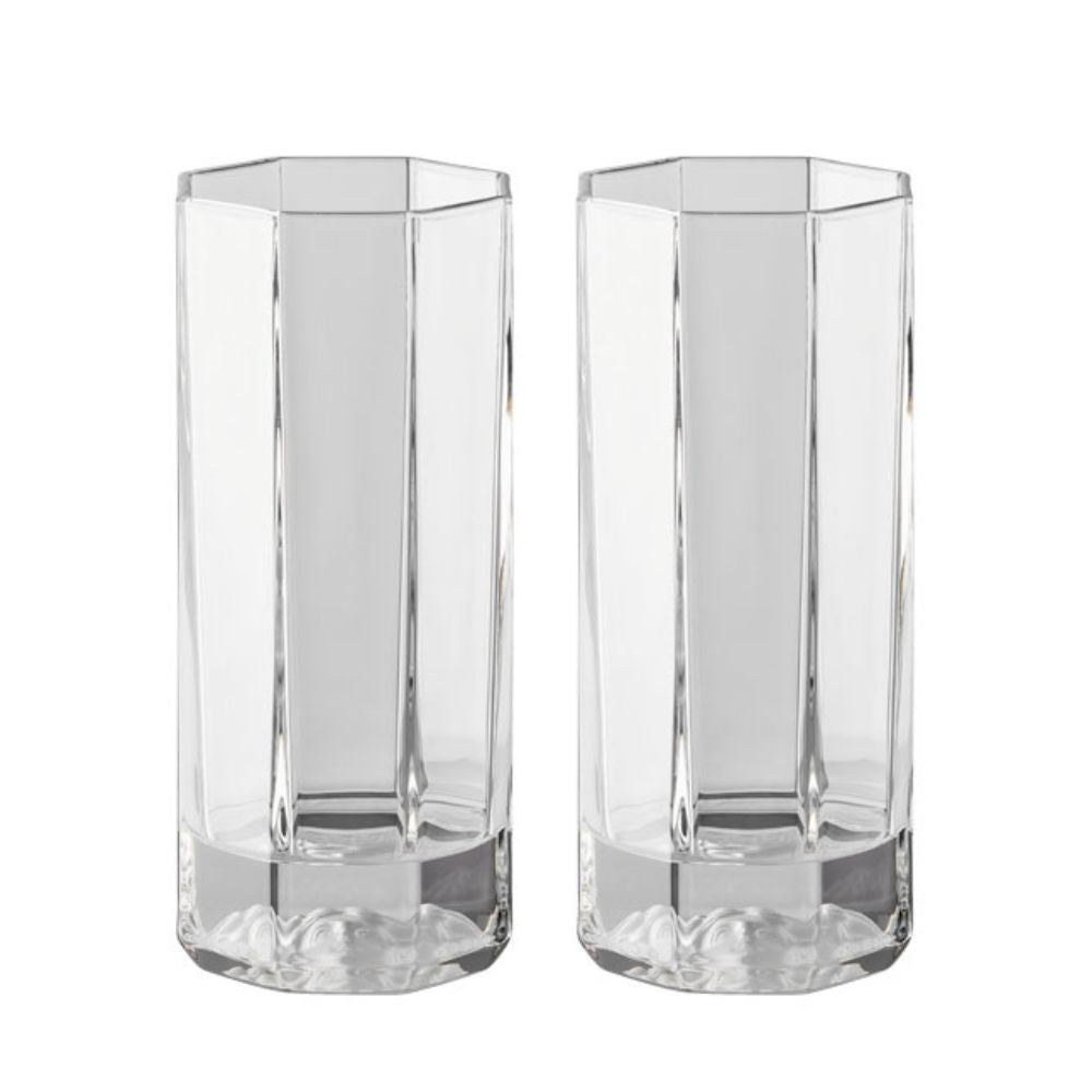Set of two tall glasses, Medusa Lumiere - VERSACE