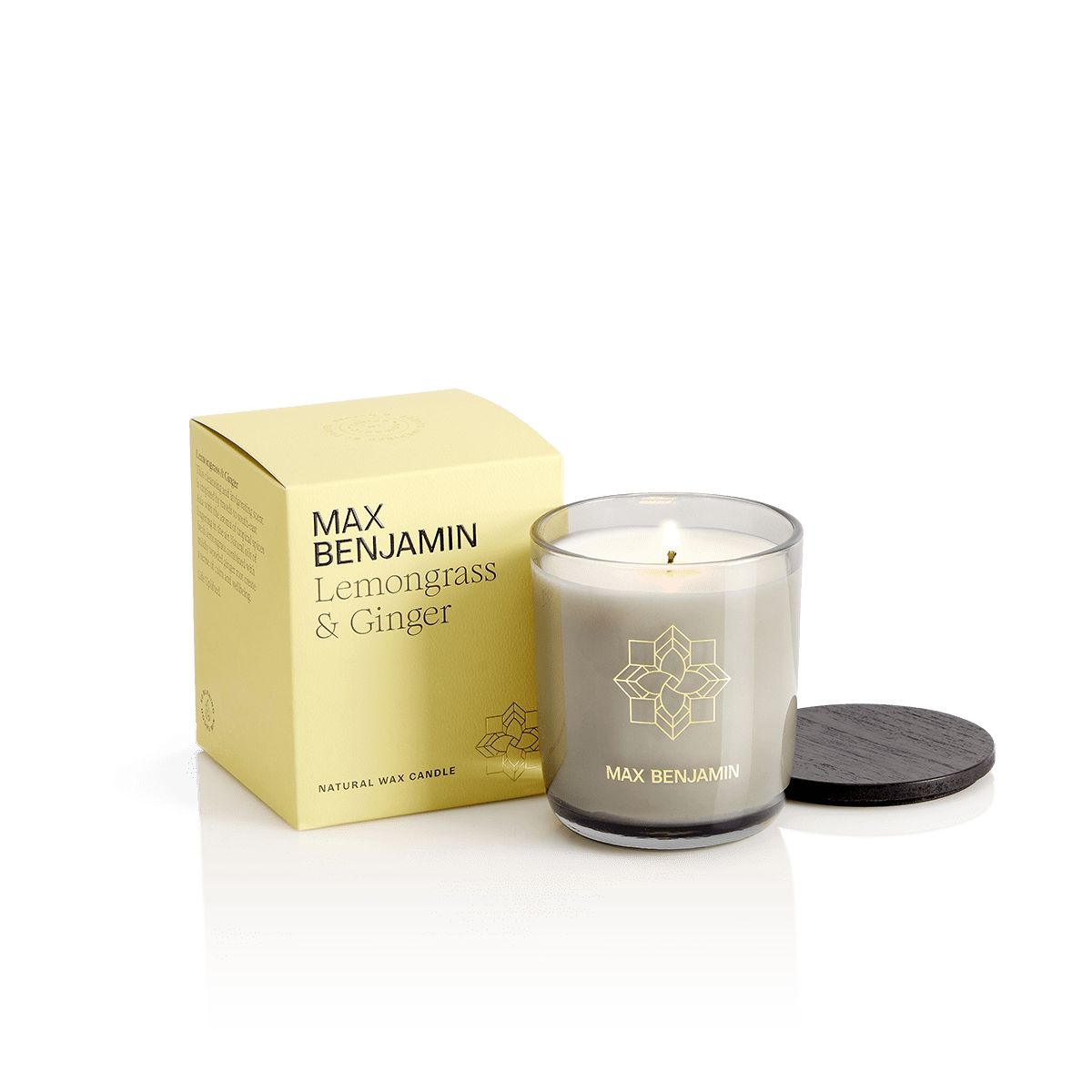 Scented candle, Lemongrass / Ginger, 7.4 oz, Classic collection - MAX BENJAMIN