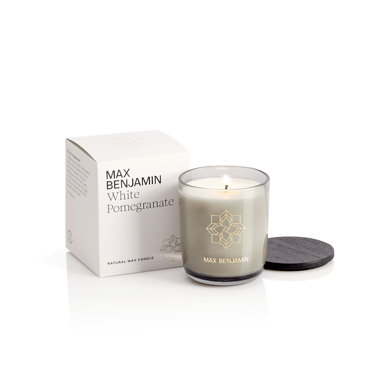 Scented candle, White Pomegranate, 7.4 oz, Classic collection - MAX BENJAMIN