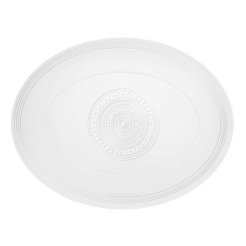 Oval platter, 13.8 inches, Ornament by Sam Baron - VISTA ALEGRE