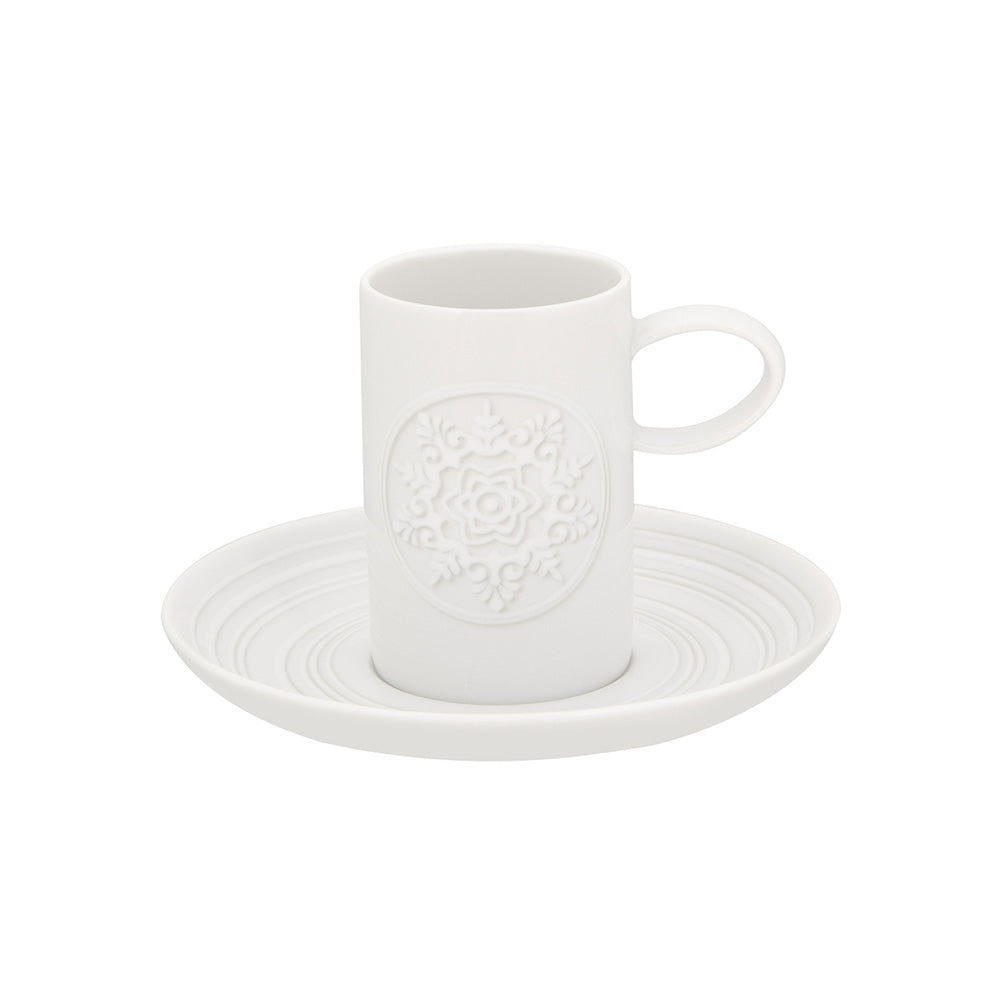 Espresso cup and saucer, Ornament by Sam Baron - VISTA ALEGRE