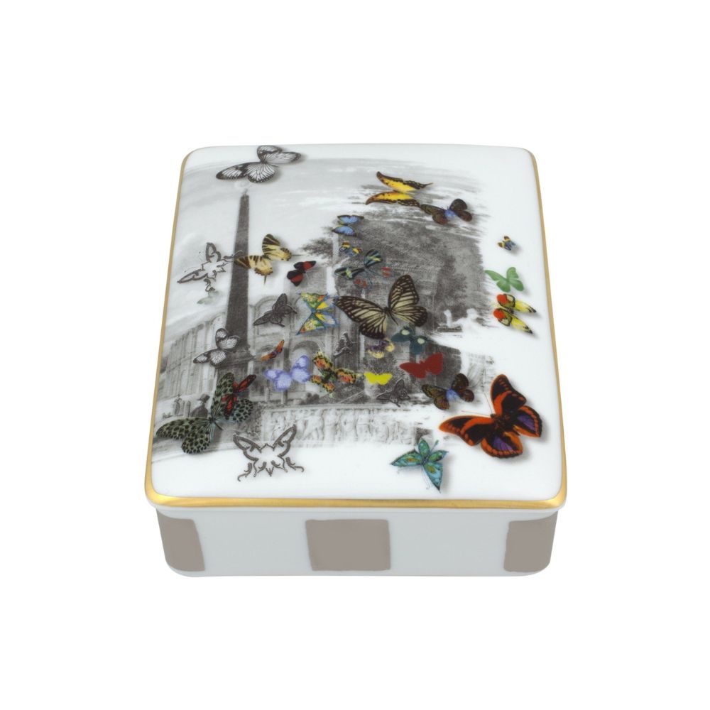 Porcelain box for playing cards, 5.9 inches, Forum Torres - CHRISTIAN LACROIX