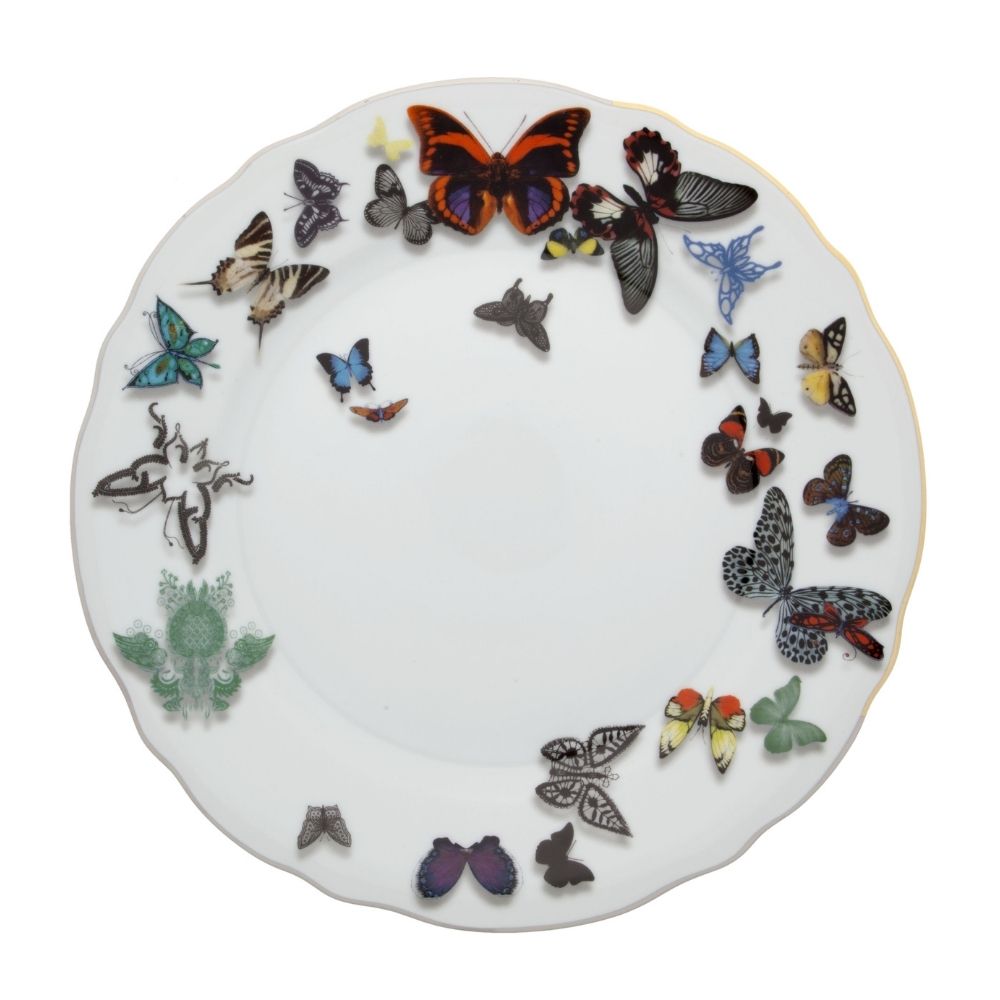 Dinner plate, Butterfly Parade - CHRISTIAN LACROIX