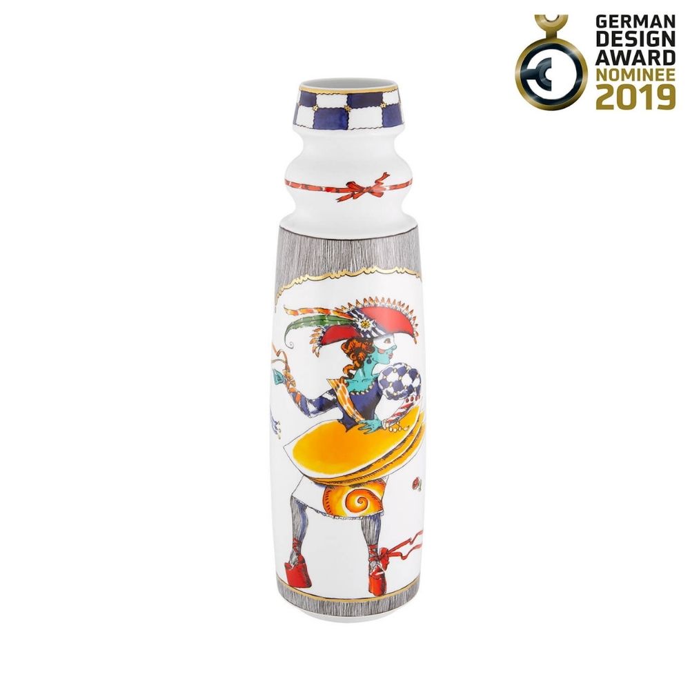 Porcelain vase, Player, Mariinsky by Katya Gerasimova Bosky - VISTA ALEGRE