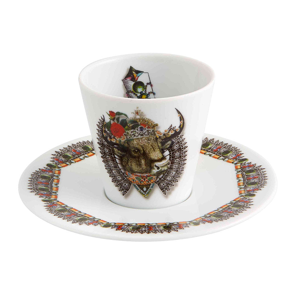 Set of 4 espresso cups and saucers, Love who you want - CHRISTIAN LACROIX