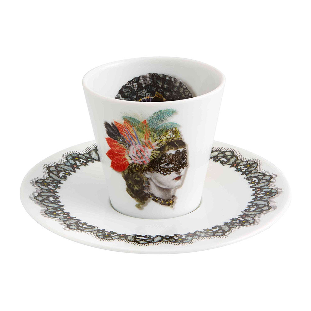 Set of 4 espresso cups and saucers, Love who you want - CHRISTIAN LACROIX