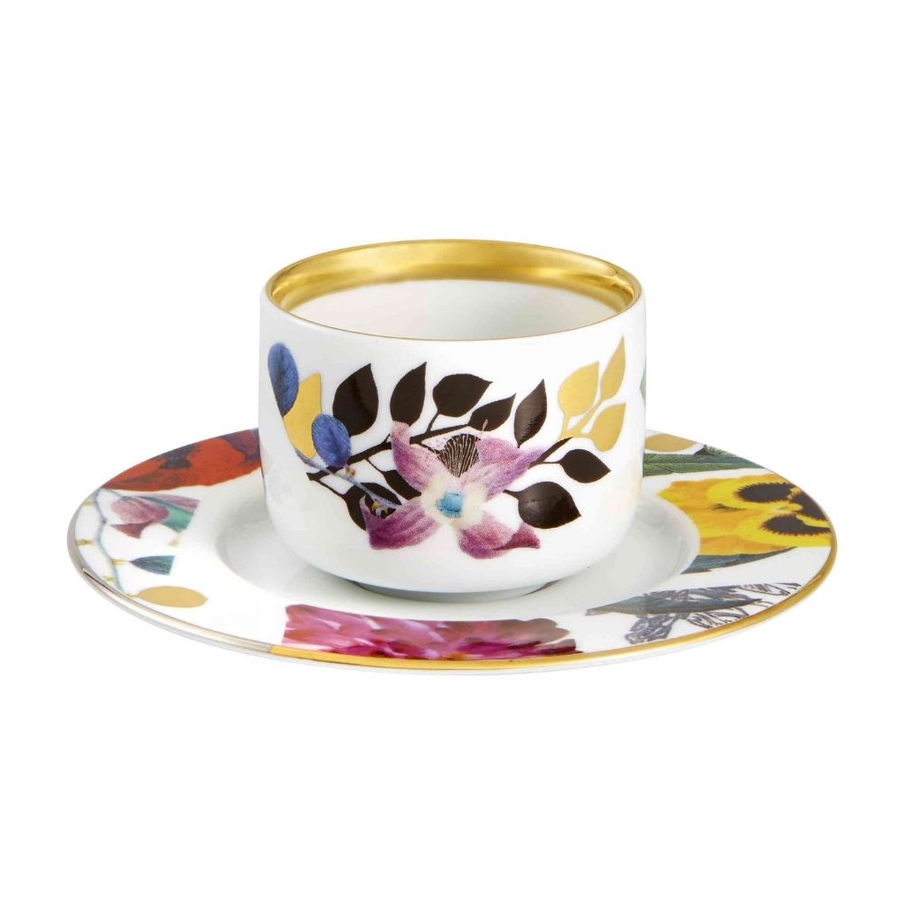 Set of 2 espresso cups and saucers, Primavera - CHRISTIAN LACROIX