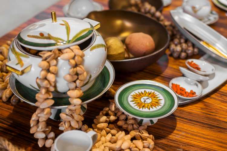 Pedestal platter, Amazonia - VISTA ALEGRE