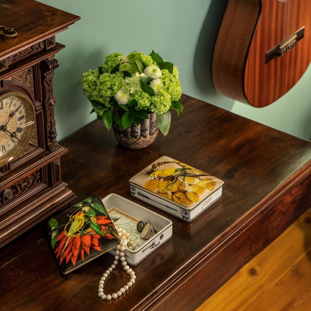 Decorative porcelain box, Amazonia - VISTA ALEGRE