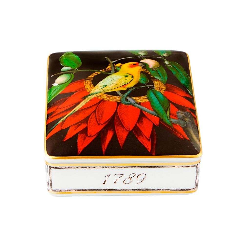 Decorative porcelain box, Amazonia - VISTA ALEGRE