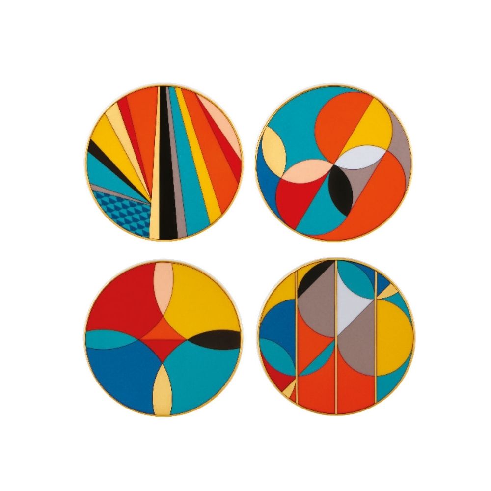Set of 4 coasters, Futurismo - VISTA ALEGRE