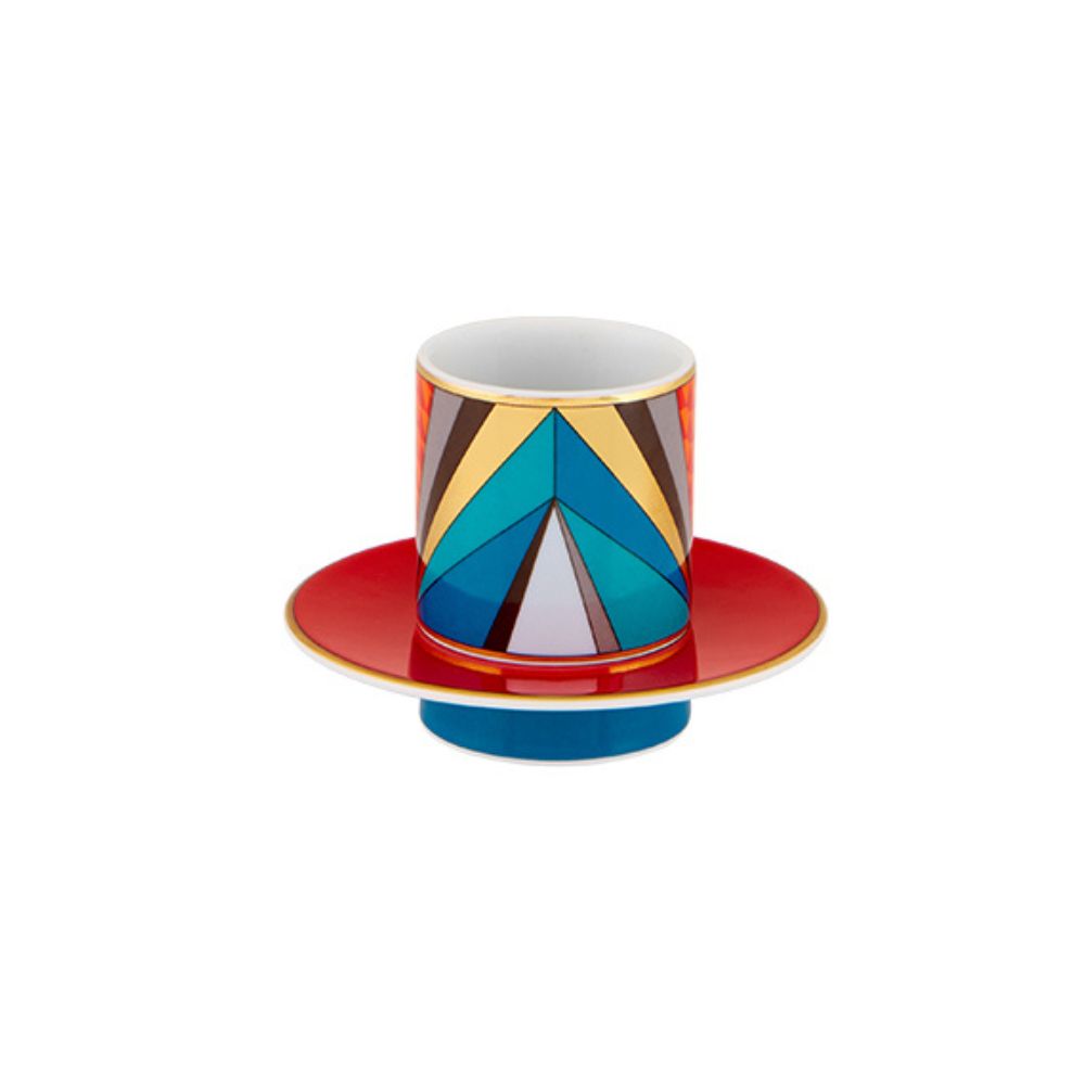 Set of 4 coffee cups and saucers, Futurismo - VISTA ALEGRE