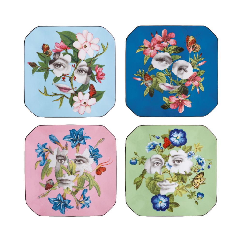 Set of 4 dessert plates, Fete Vos Jeux - CHRISTIAN LACROIX