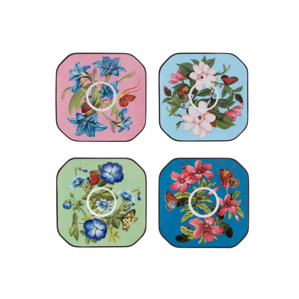 Set of 4 espresso cups and plates, Fete Vos Jeux - CHRISTIAN LACROIX
