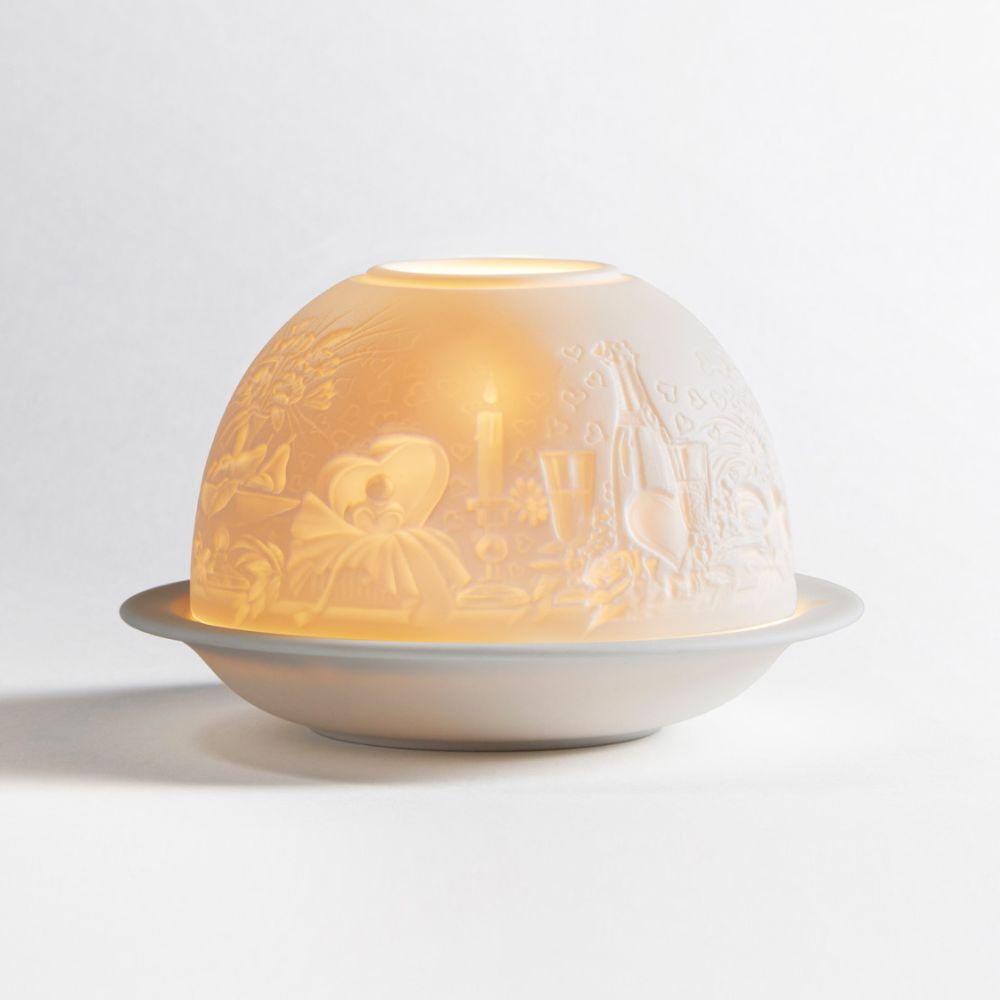 Porcelain candlestick Love, Votivelights - Bernardaud