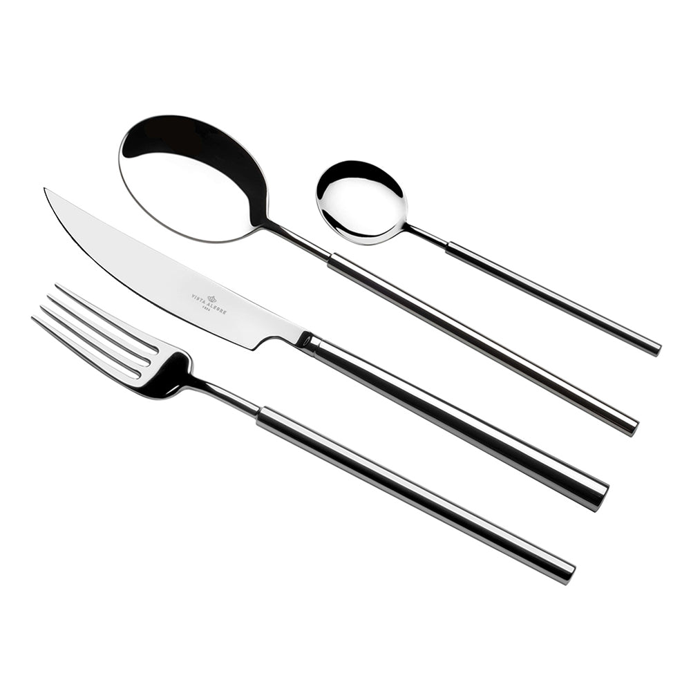 Cutlery set, 130 pieces, shiny silver, Domo - VISTA ALEGRE
