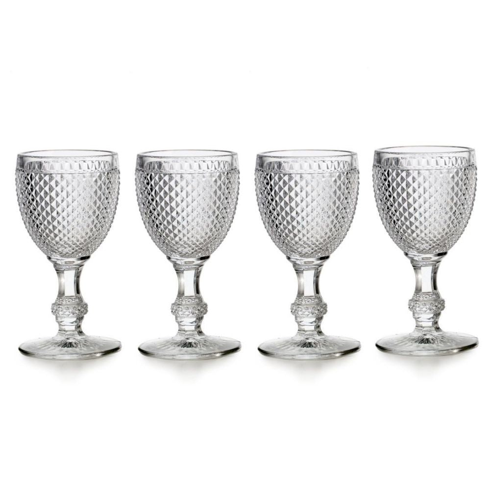 Set of 4 glasses for white wine, Colorless Bicos - VISTA ALEGRE