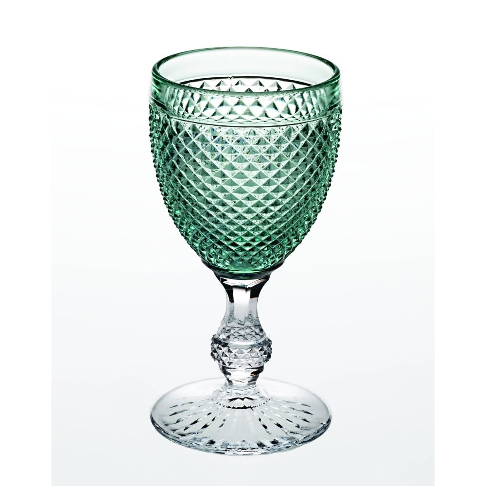 Wine glass, Bicos Bicolor Green Top - VISTA ALEGRE