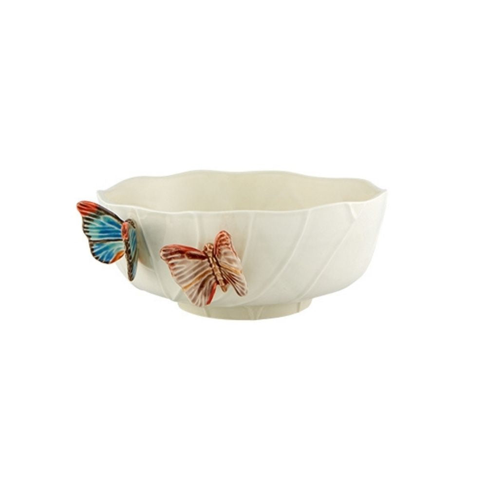 Salad bowl, 13 inches, Cloudy Butterflies by Claudia Schiffer - BORDALLO PINHEIRO