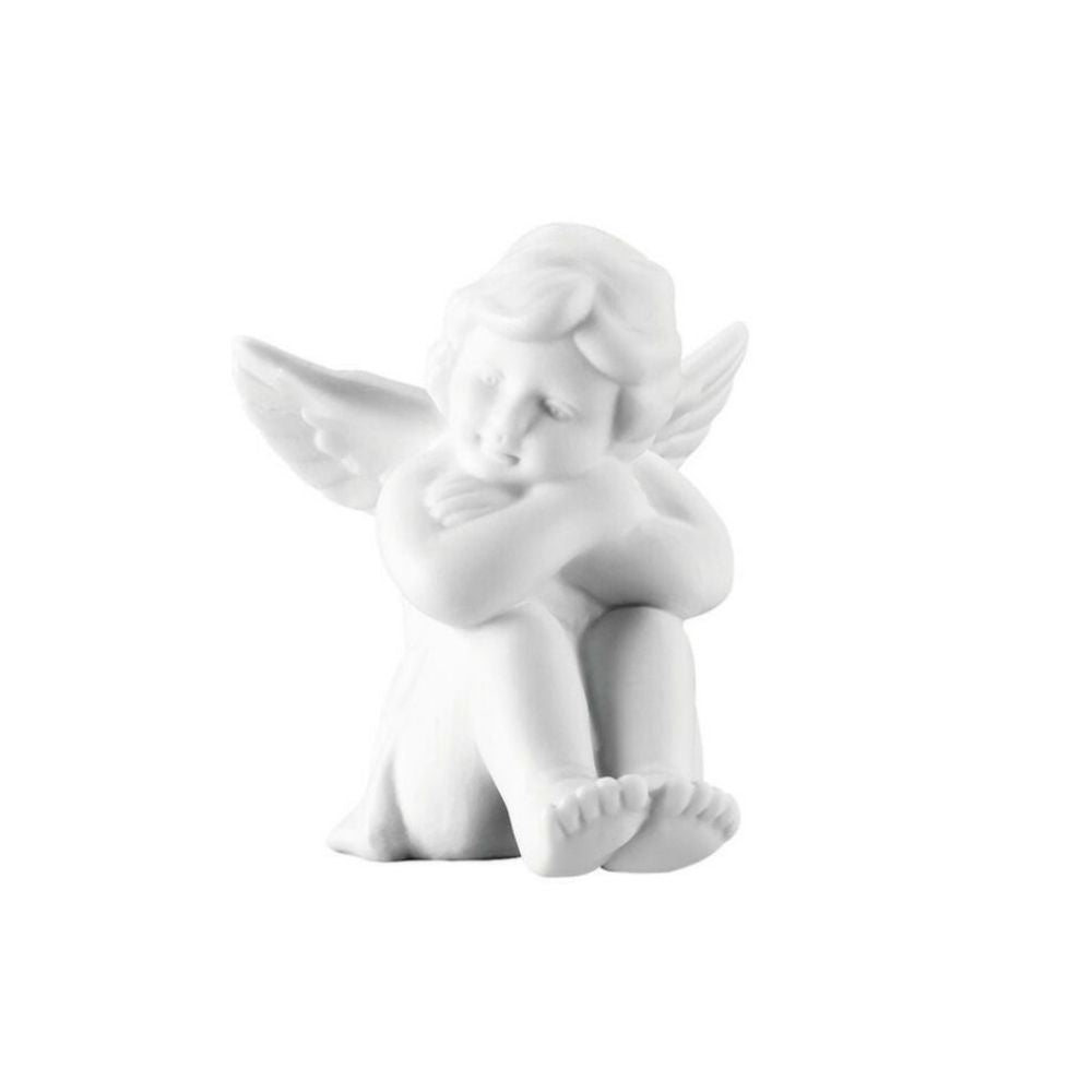 Porcelain figurine, sitting angel, 2.4 inches, Angels - ROSENTHAL