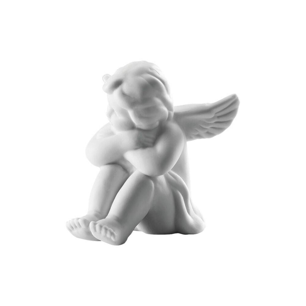 Porcelain figurine, sitting angel, 2.4 inches, Angels - ROSENTHAL