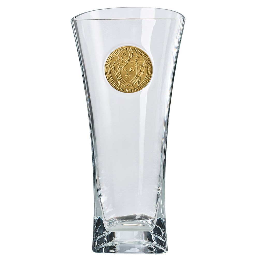 Glass vase, 15.75 inches, Medusa Madness Clear - VERSACE