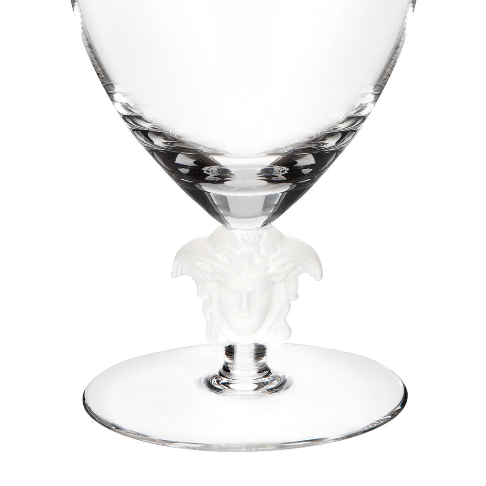 Set of two red wine glasses, clear, Medusa Lumiere - VERSACE