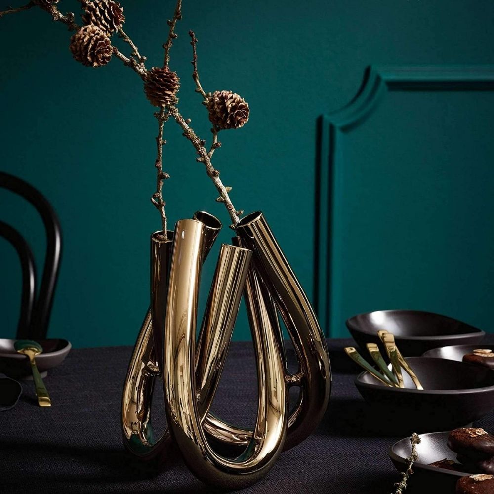 Borosilicate glass vase, 8.7 inches, Triu Kupfer by Jan Padrnos - ROSENTHAL