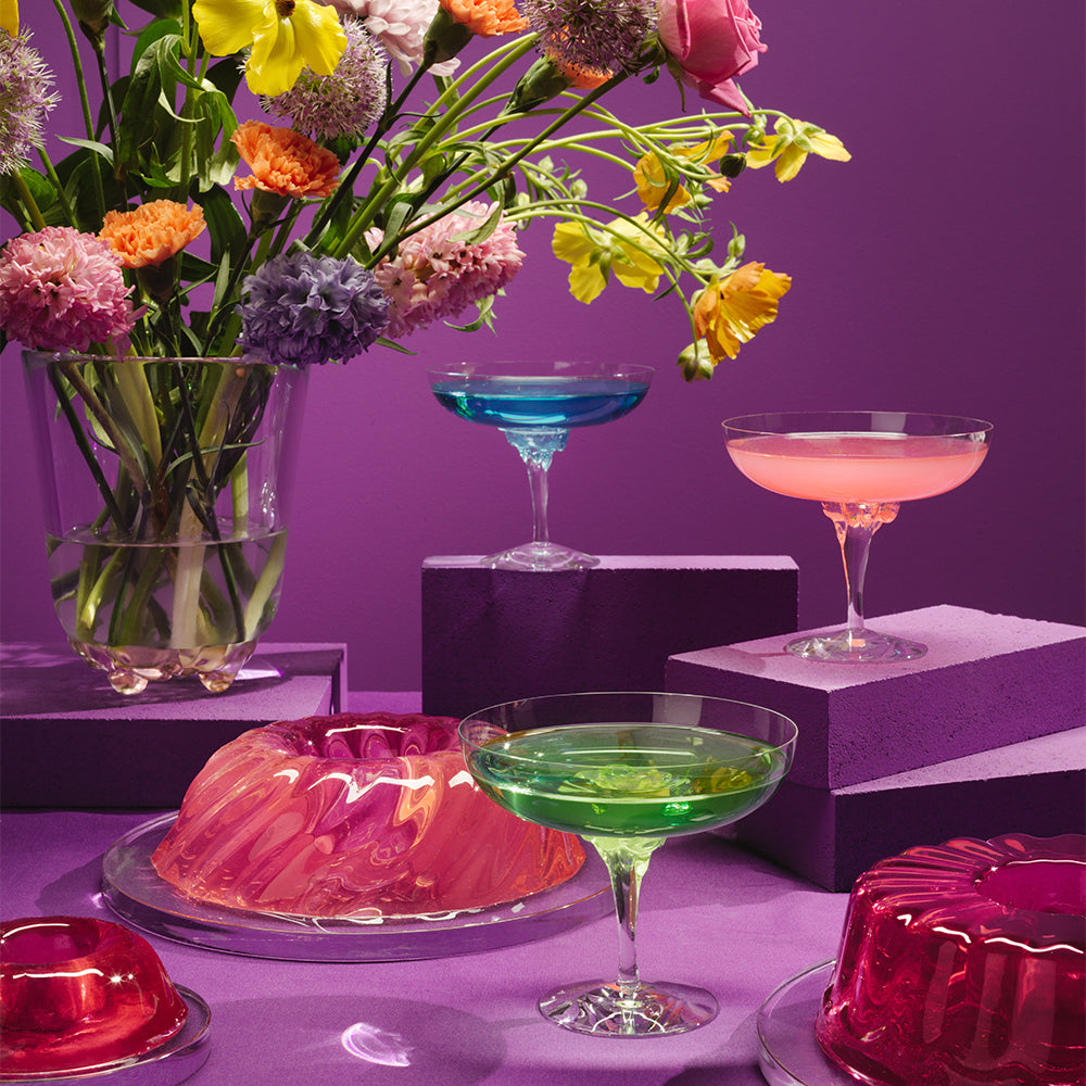 Cocktail coupe glass, 10.8 fl oz, green, Sugar Dandy by Asa Jungnelius - Kosta Boda