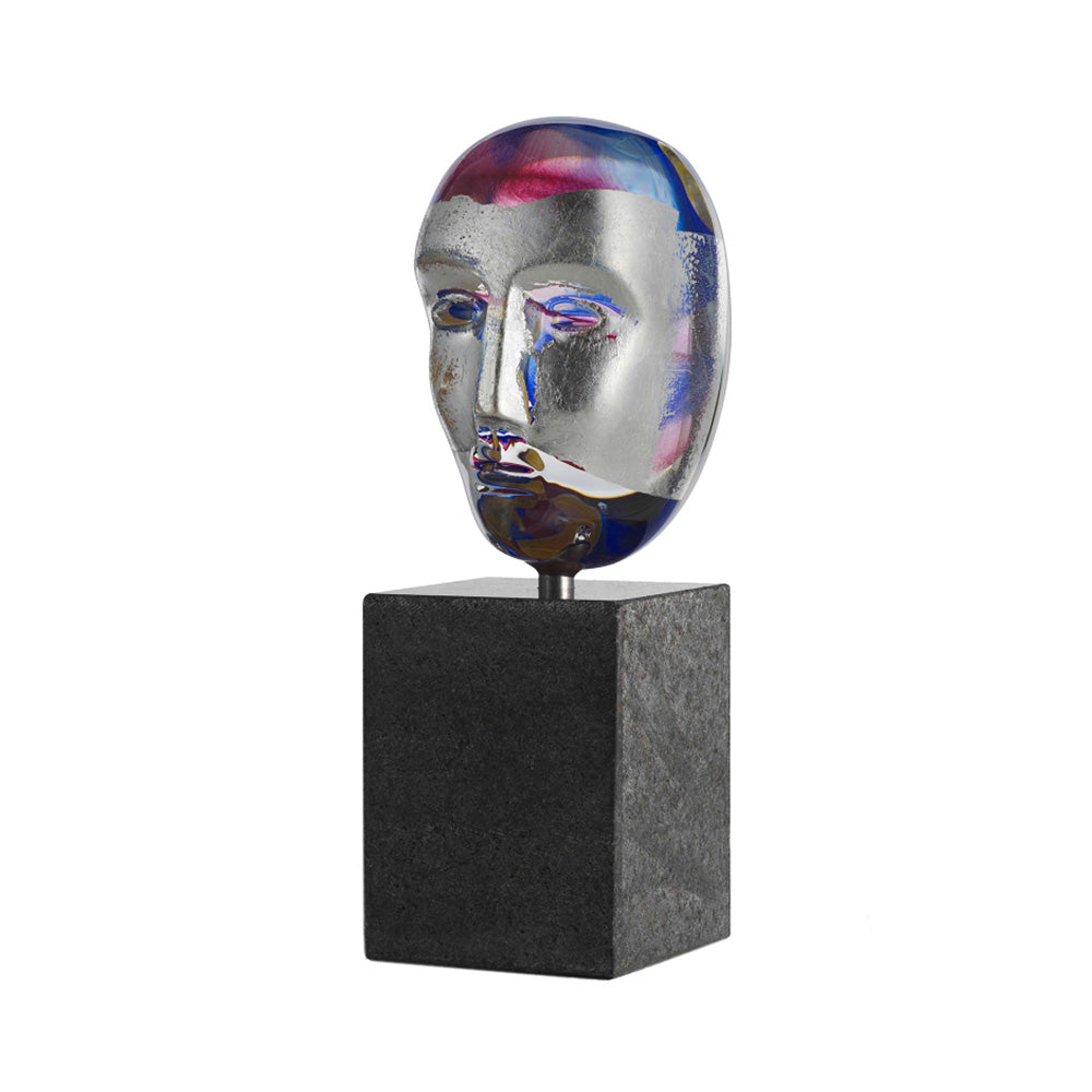 Sculpture with stand Brains Oden by Bertil Vallien - Limited Edition - KOSTA BODA