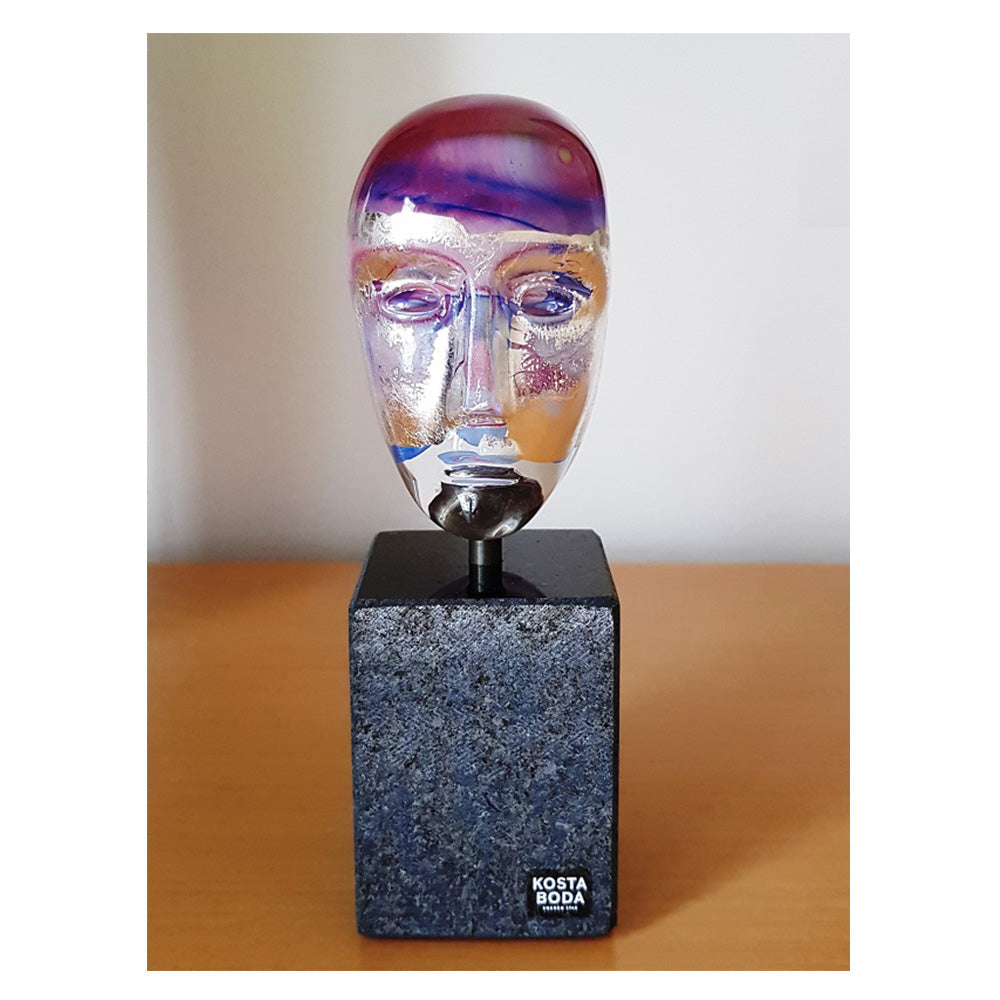 Sculpture with stand Brains Oden by Bertil Vallien - Limited Edition - KOSTA BODA