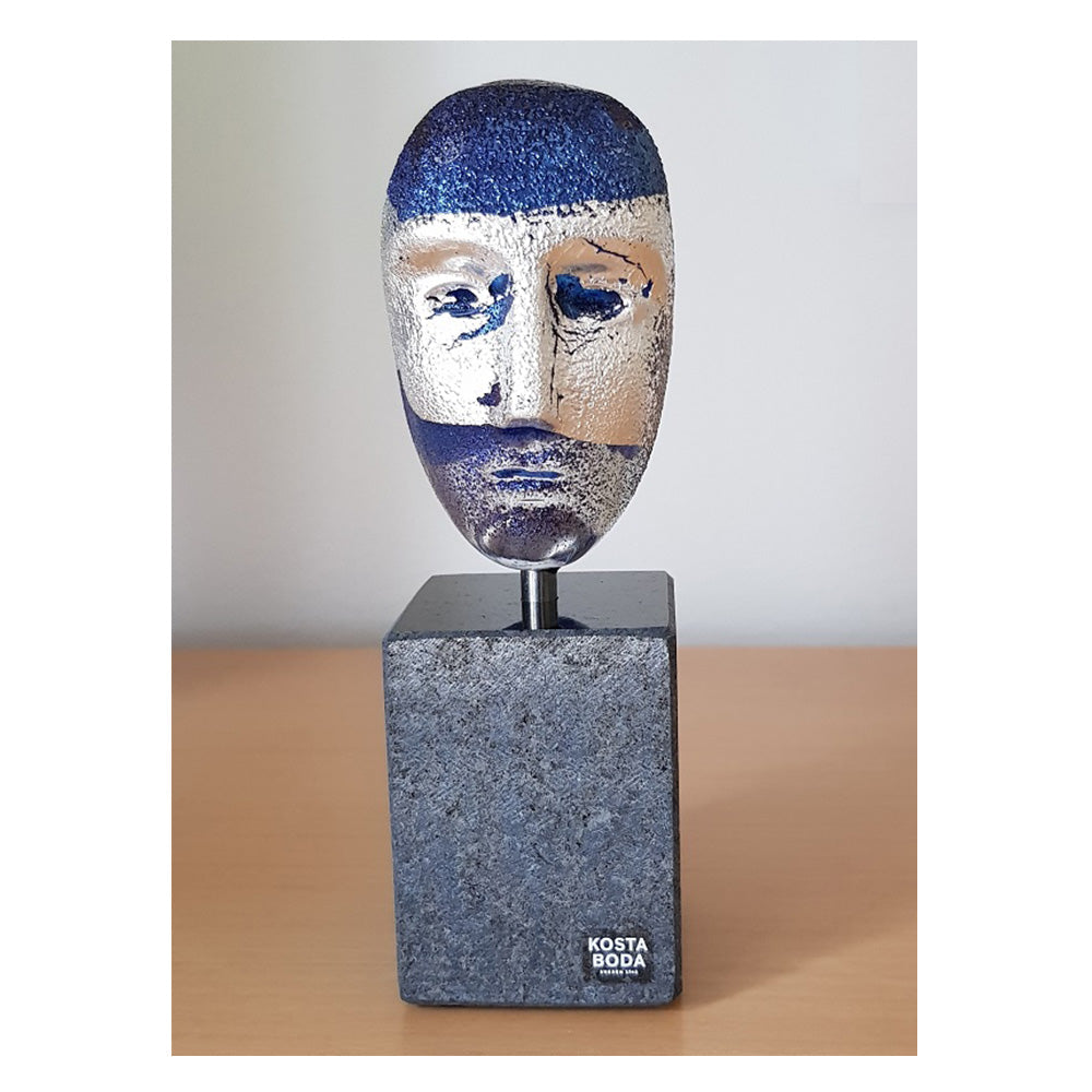 Sculpture with stand Brains Freja by Bertil Vallien - Limited Edition - KOSTA BODA