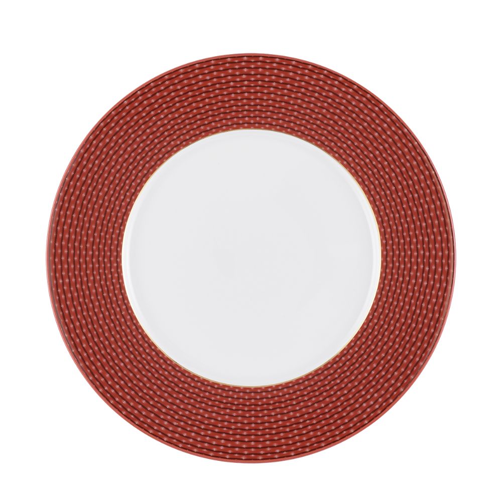 Dessert plate, Carlo Tessuto Red - FURSTENBERG